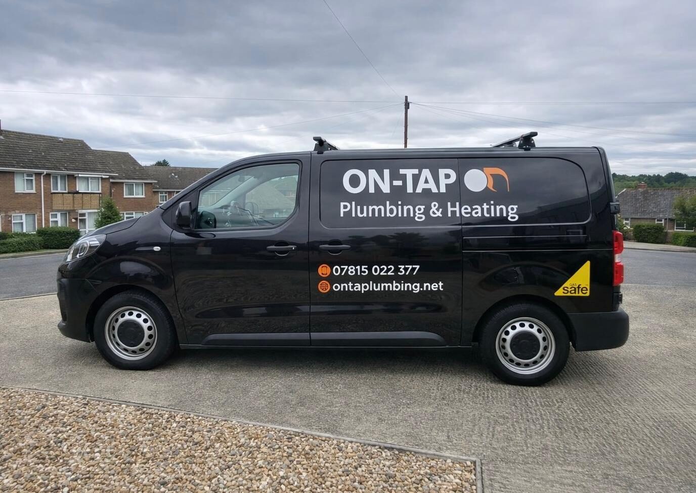 On-Tap Plumbing & Heating branded company van — Gas Safe heating engineers covering Bedford and Bedfordshire